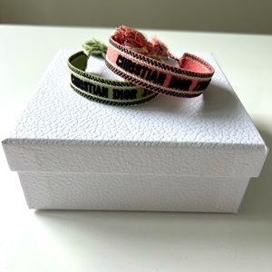 Christian Dior Friendship Bracelet Set w Box